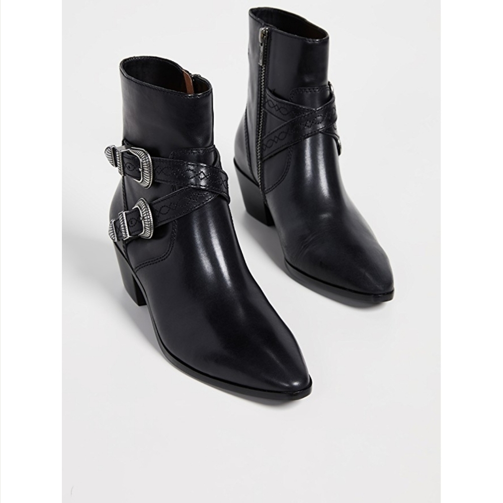 Gorgeous Frye Double-Buckle Booties - Picture 5 of 8
